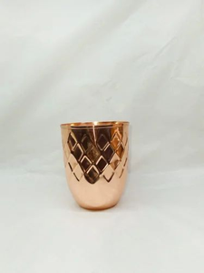 Vaso de Cobre Puro de Alta Calidad, Diseño Ecológico y de Lujo, Apto para Lavavajillas, para Beber Agua, Yoga, Ayurveda y Salud - Product Image 1