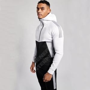 ชุดกีฬาสำหรับผู้ชาย,ชุดวอร์มผ้าโพลีเอสเตอร์สีพื้น - Product Image 2