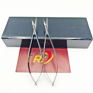 Ciseaux à cuticules russes de haute précision en acier inoxydable, à lame courbée et tranchante, pour droitiers, durables, pour manucure et nail art - Product Image 2