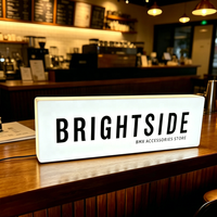 Boîte à lumière LED miniature personnalisée, boîte à lumière de bureau en acrylique, boîte à lumière pour la publicité dans les chambres, les bars, les marchés, les cafés, affichage de boîte à lumière LED