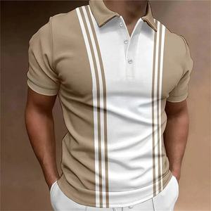 Camisa de manga corta 100% algodón antiarrugas para hombre, con logotipo bordado personalizado, OEM, venta al por mayor, informal, estilo urbano, tipo polo. - Product Image 2