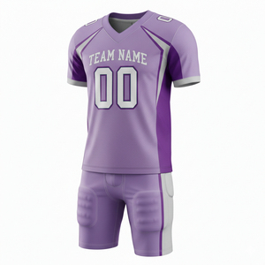 <b>Top</b> Trending American Football Uniform Set in <b>Maroon</b> with Beige Color Available in Custom Colors and Custom Sizes - Product Image 1