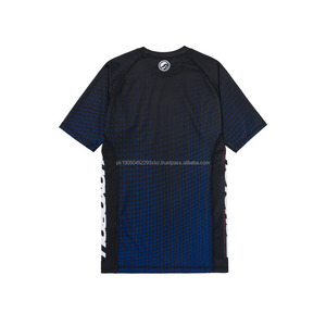 Personnalisez votre propre logo Rash Guard à manches complètes sublimé MMA Rash Guard BJJ Rash Guard, Compression Shirt MMA Rashguard pour hommes - Product Image 2