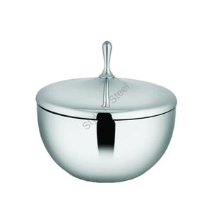 Donga de doble pared de acero inoxidable con tapa Tazón de doble pared Tazón de aperitivos de doble pared de mezcla de estilo indio de alta calidad - Product Image 1