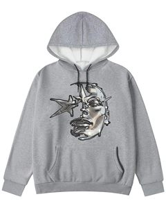 Sudadera con capucha extragrande para hombre, estilo urbano, informal, para gimnasio, de tejido grueso, estilo premium. - Product Image 6