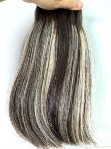 Usine de vente en gros brut vierge double dessiné, trame de cheveux droite piano trame vietnamien - Product Image 2