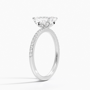 BOJ <b>Ring</b> 0134 <b>Emerald</b> Cut 925 <b>Silver</b> Luxe Petal Prong Setting Solitaire Diamond <b>Ring</b> 2ct D Color VVS1 Moissanite GRA Certified - Product Image 2