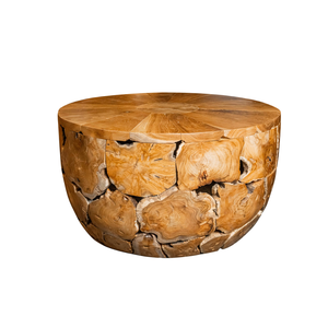 Mesa de Centro ARTERRA de Raíz de Teca Orgánica, Hecha a Mano, Madera Natural, Artesanal, Mueble para Sala de Estar, Indonesia, Apartamento, Villa - Product Image 1