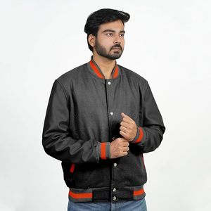 <b>Mens</b> Athletic <b>Varsity</b> <b>Bomber</b> <b>Jacket</b> <b>Mens</b> Streetwear <b>Varsity</b> Letterman <b>Jacket</b> - Product Image 2