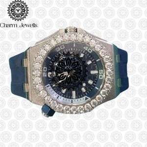 Charm Jewells Men's Luxury Stainless Steel <b>Watch</b> 40mm <b>Case</b> Mechanical Movement Auto Date Luminous Sapphire Crystal 10 Bar Water - Product Image 4