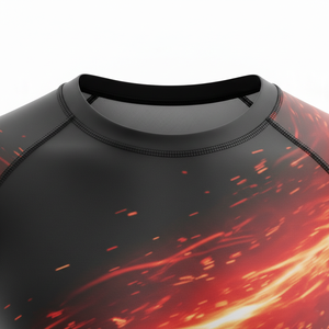 Camiseta de compresión al por mayor para hombres, mujeres y niños, para MMA, BJJ, Jiu Jitsu, entrenamiento sin gi, personalizada, sublimada, duradera, para natación. - Product Image 4