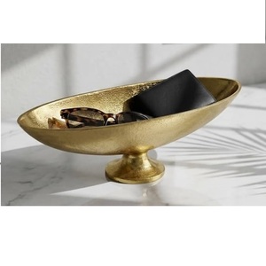 Bol à salade pour service traiteur, finition brillante, gravé à la main, design moderne décoratif, avec support en bois - Product Image 5