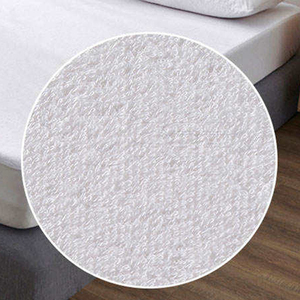 Hotel Quality Terry Mattress Protector <b>Bed</b> Mat Made with Breathable Polyester Terry Fabric Knitted Durable Waterproof Backing - Product Image 2