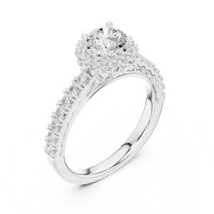 แหวนทองคำ 14K โรสโกลด์ ประดับเพชรทรงกลมเพาะเลี้ยงในห้องปฏิบัติการ สำหรับผู้หญิง สวมใส่ได้ทุกวัน |   เพชรที่เพิ่งเพาะเลี้ยง - Product Image 6