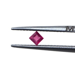 Rubis naturels de Bangkok, carrés calibrés de 3,5 mm, pierres précieuses de rubis naturelles facettées, prêtes à l'emploi pour la création de bijoux - Product Image 2
