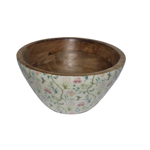 Bol de service à salade en bois de luxe, très demandé, avec design personnalisé, finition marron légère, idéal pour mariages, anniversaires et usage en cuisine - Product Image 1