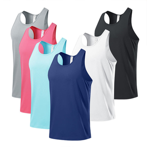 Wholesale Custom Slim Fit <b>Running</b> <b>Singlet</b> Muscle Athletic Shirts Sleeveless Fitness Wear Workout Men Gym Tank Top for Men - Product Image 6
