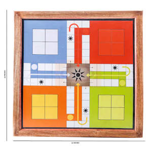 Jeu de société Ludo en bois de qualité supérieure pour adultes et enfants, jeu de table carré classique pour la famille, jeu de voyage portable, jouet éducatif - Product Image 6