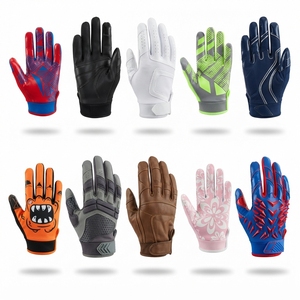 Gants de sport d'extérieur en cuir à doigts entiers, compatibles écran tactile, imprimés par sublimation, antidérapants, respirants, unisexes, toutes saisons, avec fermeture auto-agrippante - Product Image 2