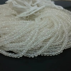 Natural Crystal Quartz Round Beads Wholesale Price Bulk 3MM 5MM Faceted Quartz Gemstone Beads Strand For Jewelry Making Supplies - Product Image 3