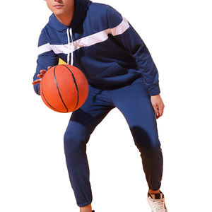 Ensemble survêtement 2-en-1 avec sweat à capuche et pantalon de jogging en molleton, coupe oversize et ample, pour homme, décontracté, coupe-vent, 100% coton, haute qualité - Product Image 5