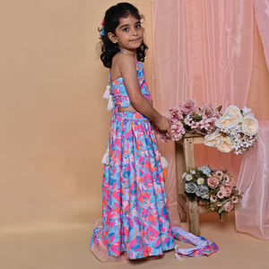 Conjunto de Lehenga Choli de Diseño Premium para Niñas de 1 a 9 Años, Ropa Étnica India, Disponible a Precio de Venta para Exportación - Product Image 5