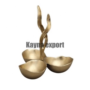 Bol de service pour hôtels et restaurants Nouvelle collection de plats à la feuille d'argent avec un beau design de fleurs - Product Image 2