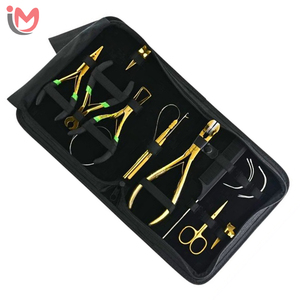 Wholesale Best Quality Half Gold Hair Extension <b>Pliers</b> <b>Set</b> Hot Selling Hair Extension Tool OEM Services - Product Image 2