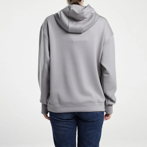 Hoodie surdimensionné personnalisé imprimé en relief, style streetwear, coupe courte, unisexe, pour hommes et femmes - Product Image 2