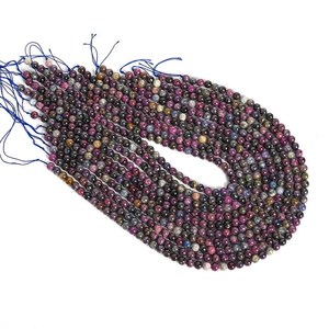 Cuentas sueltas de rubí y zafiro naturales auténticos para la fabricación de joyas, pulseras, collares, manualidades, venta al por mayor. - Product Image 5