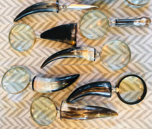 Fait à la main Inde écologique Buffalo Ram Goad Corne Poignée Loupe Élégant Haute Animal FWE Nautique Conception Artisanat Naturel - Product Image 5