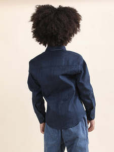 Chemise Formelle Bleu Marine pour Garçons avec Cravate – Tenue Chic et Décontractée à Manches Longues pour Fêtes Enfants – Chemise Habillée Tendance pour Garçons - Product Image 2