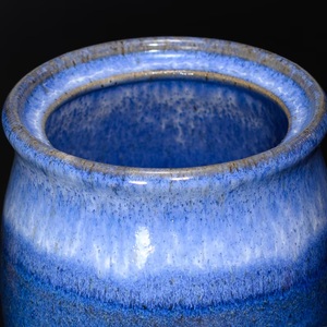 Glossy Blue Gradient <b>Storage</b> Canister Lid Secure Seal Moisture Safe Durable Kitchen Organizer Stylish Countertop Accent - Product Image 4