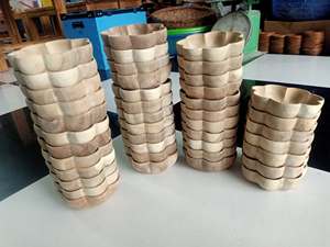 ชามไม้แกะสลักขนาดเล็กเป็นมิตรกับสิ่งแวดล้อม สำหรับงาน DIY ชามกลมขนาดเล็กแบบยังไม่เสร็จสำหรับของขวัญทางธุรกิจ ชามสลัดไม้กระถิน - Product Image 2