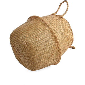 Jute Rope <b>Laundry</b> Hamper <b>Basket</b>, Large Woven Blanket Storage <b>Basket</b> with Handles, Nursery Toy Organizer for Home Bedroom - Product Image 3