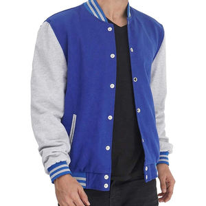 Wool Hooded Stand Collar Geometric Pattern Baseball <b>Jacket</b> Outerwear for <b>Winter</b> Casual or Team Uniform Use - Product Image 5