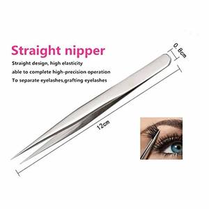 Personal care beauty lash <b>extension</b> <b>kit</b> stainless steel <b>eyelash</b> & eyebrow tweezers - Product Image 5