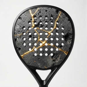 Raquette de padel en fibre de carbone durable, légère, en graphite, noyau en mousse EVA, surface texturée, poignée ergonomique, puissance équilibrée D - Product Image 4