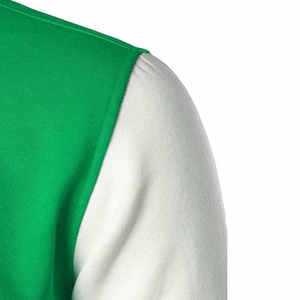 Veste de baseball tendance pour homme, couleur vert clair, fabriquée avec les meilleurs matériaux, boutonnée, coupe ample, unisexe. - Product Image 6