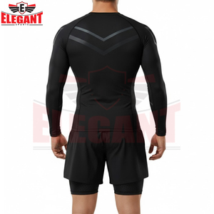 Conjunto de Rashguard y Pantalones Cortos para MMA y BJJ, Transpirable, de Secado Rápido, con Diseño Personalizado Sublimado, Spandex/Poliéster de Doble Capa, para Gimnasio y Combate - Product Image 2