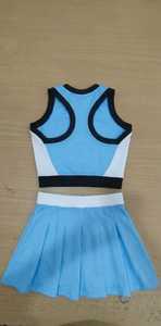 Tenue de cheerleading personnalisée par sublimation, couleurs d'équipe, polyester et spandex respirants, ensemble de cheerleading - Product Image 2