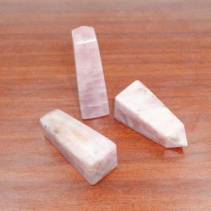 หินคุนไซต์สีชมพูธรรมชาติทรงโอเบลิสก์ หินคริสตัลขัดเงาสำหรับบำบัด พลังงานเรกิ การทำสมาธิ ตกแต่งตามหลักฮวงจุ้ย จากราชสถาน - Product Image 5