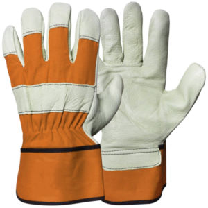 Meilleurs gants de travail canadiens haute performance pour la construction, en cuir de buffle grainé, résistants à l'abrasion, de sécurité - Product Image 4