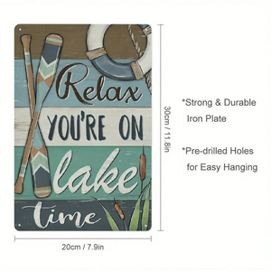 CIFbuy Plaque en aluminium vintage rustique 8x12 pouces, thème ferme et pêche, pour TikTok ou pour le service de retrait Temu - Product Image 3