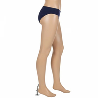 Braguitas de Bikini para Mujer, Tejido Antiestático, Teñido con Hilo, Suave, Transpirable, Absorbente de Humedad, Cómodo, Cintura Alta, Spandex/Nylon, Sin Costuras