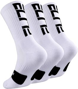 Anti-Slip Crew <b>Socks</b> With Geometric Pattern For Running Adults Summer Spandex Polyester Knitted Non-Slip <b>Socks</b> White <b>Black</b> - Product Image 6