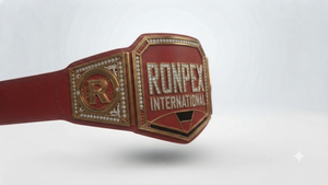 Heavyweight Championship Title <b>Belt</b> Ronpex International Brass Leather Customizable Unisex 5kg 1.8M Adult <b>Wrestling</b> Soft Cotton - Product Image 4