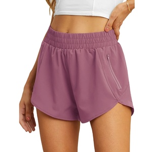 Vente en gros de shorts de yoga motard sans couture couleur unie shorts de gymnastique de yoga pour femmes shorts de yoga de contrôle pour femmes 2026 - Product Image 5