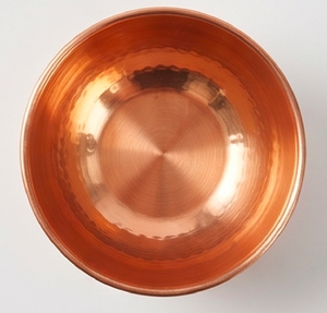 Bol en cuivre poli fait main, design traditionnel chinois, bol de service en métal pour offrir en cadeau et pour la cuisine - Product Image 3