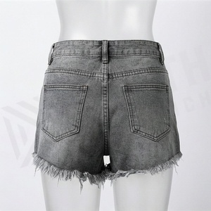 Summer Casual Denim Women Shorts High Waist Fur <b>Lined</b> Leg Openings Plus Sizes Sexy <b>Jeans</b> Customized Color Street Style - Product Image 2
